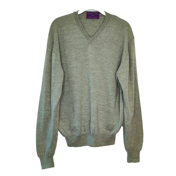 J Lawrence Khakis of Carmel Pullover Sweater Mens Sz L Merino Wool Cashmere Silk - Picture 7 of 12